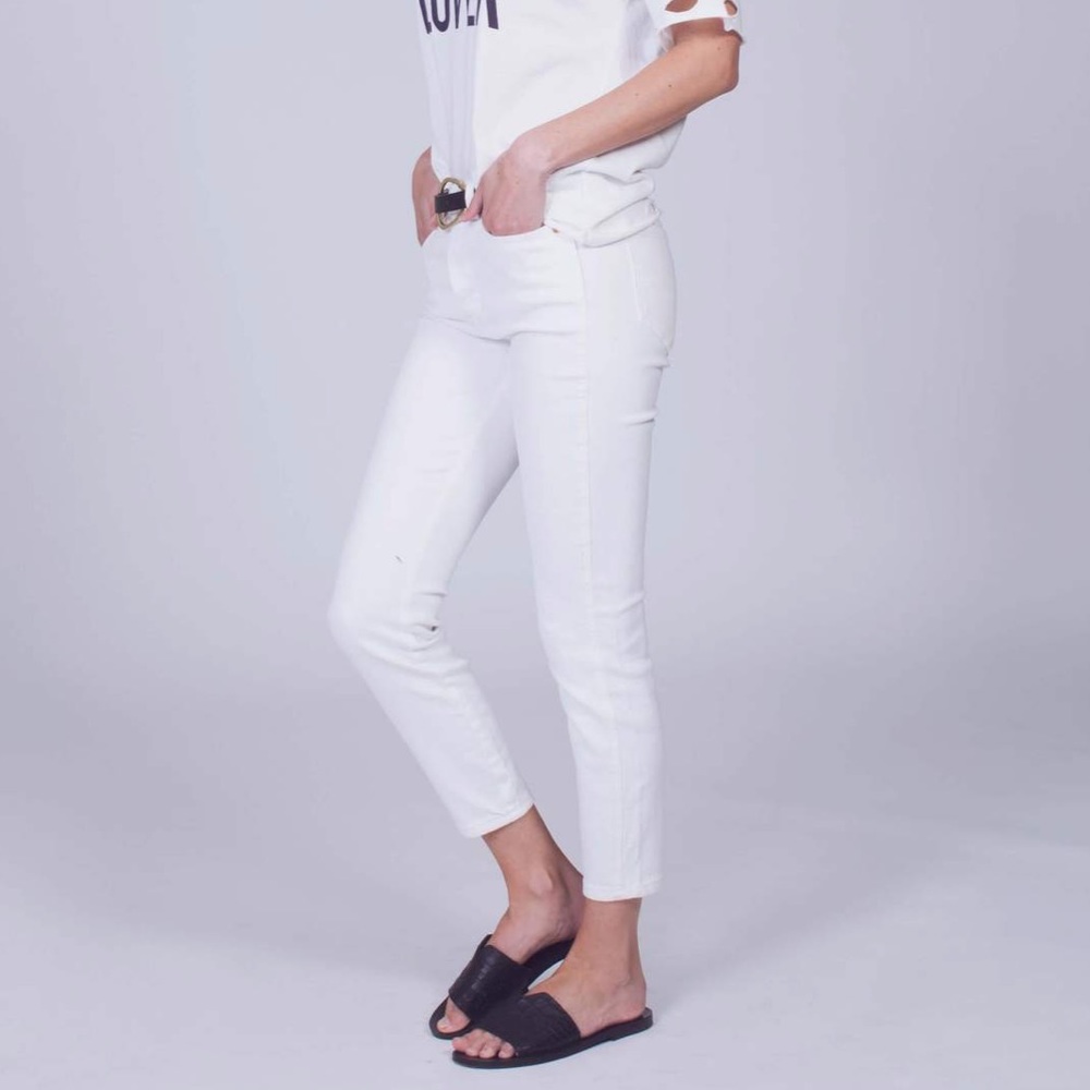 Free people Payton high rise white jeans 31